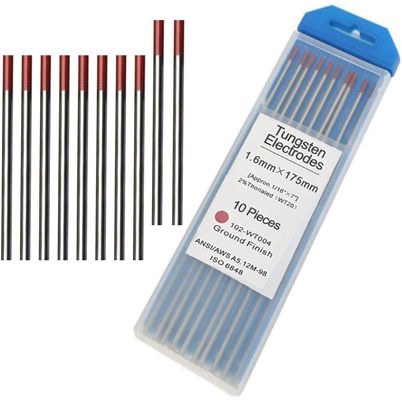 Elettrodi di tungsteno toriato rosso al 2% per saldatura TIG
