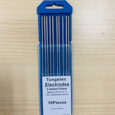 Supporto OBM elettrodi di tungsteno dorato lantanizzato al 1,5% WL15 personalizzati per saldatura TIG