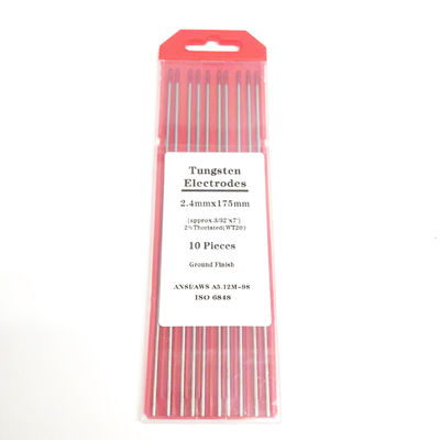 Scalde di saldatura punta rossa 2.4mm*175mm TIG accessori di saldatura per la corrente di saldatura 40-230A