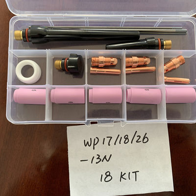 Kit di consumabili di torcia di saldatura TIG personalizzato per PTA DB SR WP 17 18 26 13N 53N 54N