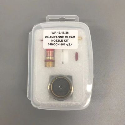 WP-17/18/26 16 TIG accessori di torcia di saldatura Champagne Clear Nozzle Kit con protezione
