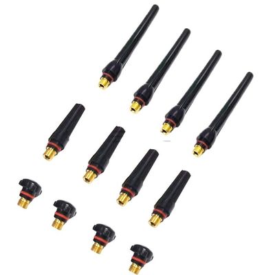 WP-17/18/26 Torcia di saldatura di ottone e plastica 12pcs TIG Back Cap Kit 57Y02 57Y03 57Y04