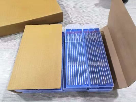 2% Lantano TIG 1/16 3/32 1/8 inch x 7 10 Pack WC20 BLUE Electrodi di tungsteno di saldatura