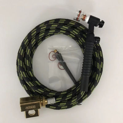Torcia di saldatura WP-18 TIG personalizzata con testa flessibile e pulsante di cambio raffreddato ad acqua