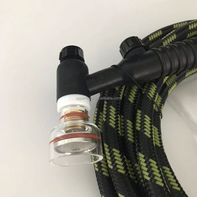 Torcia di saldatura WP-18 TIG personalizzata con testa flessibile e pulsante di cambio raffreddato ad acqua