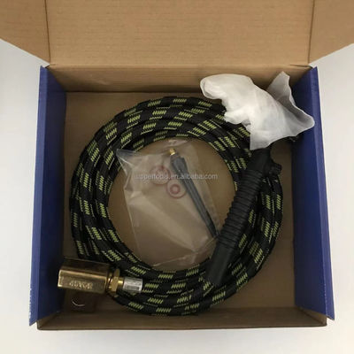 Torcia di saldatura WP-18 TIG personalizzata con testa flessibile e pulsante di cambio raffreddato ad acqua