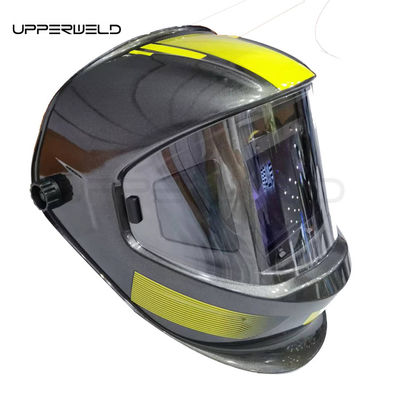 Casco di saldatura auto scuro con torcia di saldatura e lente 4C emisferica leggera