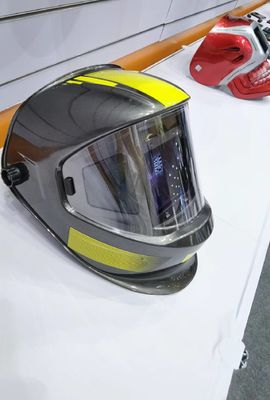 Casco di saldatura auto scuro con torcia di saldatura e lente 4C emisferica leggera