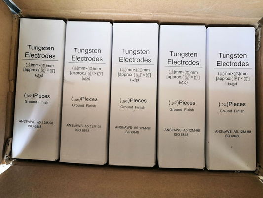 Blu 2% Lantano TIG 1/16' x 7' 10 Pack WL20 Elettrodi di tungsteno con finitura a terra