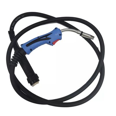 Torcia di saldatura MIG blu e nero da 16 piedi per parti di ricambio di macchine di saldatura 24KD