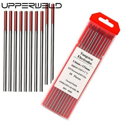 Colore rosso 2% toriato 3/32&quot; x 7&quot; WT20 TIG Electrodi di tungsteno di saldatura
