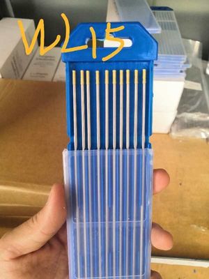 1/8'' 3/32' 2% di oro lantanizzato WL15 elettrodo di tungsteno per saldatura STIG 10-pack