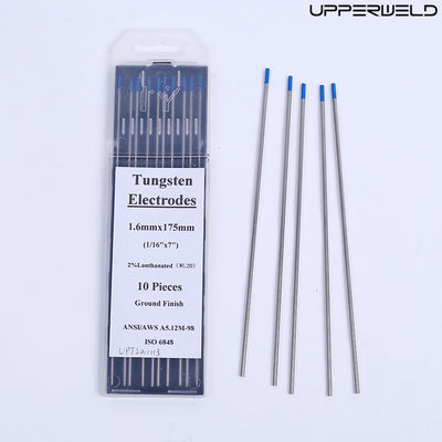 10pcs WL 20 2% Lanthanated Tungsten Blu 175mm 1.6mm Pacco elettrodo per saldatura Tig