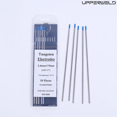 Elettrodi di tungsteno per saldatura a 175 mm al 2% di lantano blu TIG per risultati di saldatura durevoli