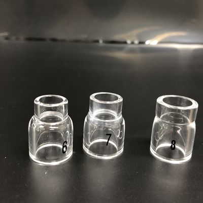 Stubby Lenti a gas TIG Kit coppa di saldatura per cristallo trasparente ugello di raffreddamento Acqua raffreddata