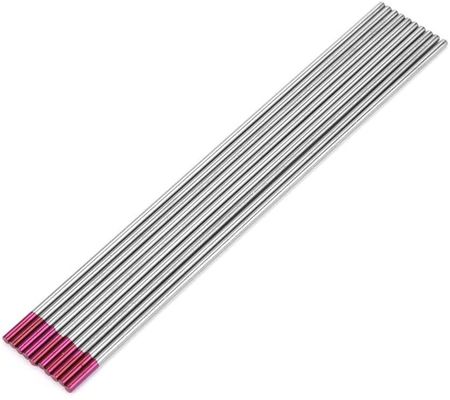 Elettrodo di tungsteno 2% toriato 1/16'*7&quot; rosso WT20 10-pack per progetti di saldatura TIG