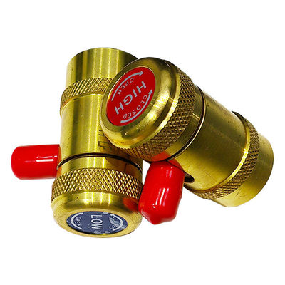 R744 Accoppiamento rapido Auto AC Manifold Gauge Set per impianto universale auto Climatizzazione