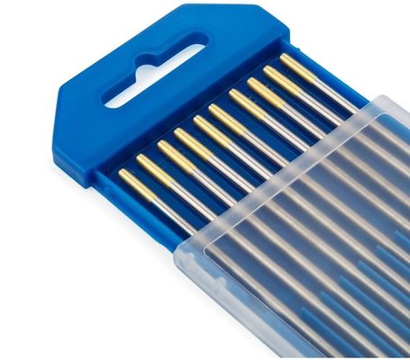 Supporto OBM elettrodi di tungsteno dorato lantanizzato al 1,5% WL15 personalizzati per saldatura TIG