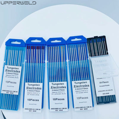 Supporto OBM elettrodi di tungsteno dorato lantanizzato al 1,5% WL15 personalizzati per saldatura TIG