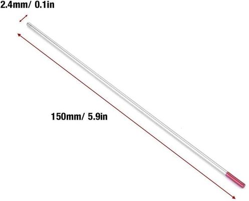 TIG Consumabili di saldatura WES elettrodi di tungsteno viola compositi di tungsteno 2,4 mm*150 mm