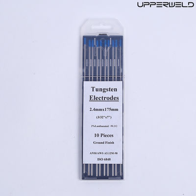 2.4mm*175mm Blu TUNGSTEN elettrodi 10-pack per DC/AC corrente di funzionamento TIG saldatura