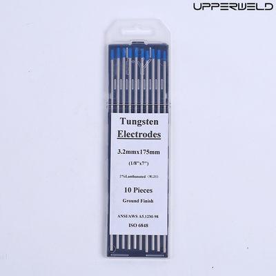 Corrente di funzionamento CC/AC WL20 2.4mm*175mm Elettrodi di tungsteno blu per saldatura TIG