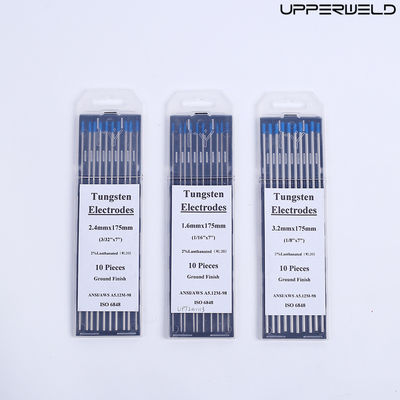 Corrente di funzionamento CC/AC WL20 2.4mm*175mm Elettrodi di tungsteno blu per saldatura TIG