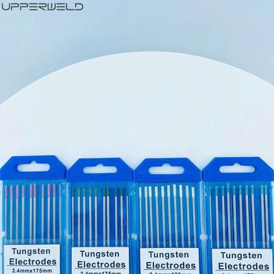 TIG Consumabili di saldatura 2,4 mm*175 mm Electrodi di tungsteno a testa bianca 0,8% Zirconizzati