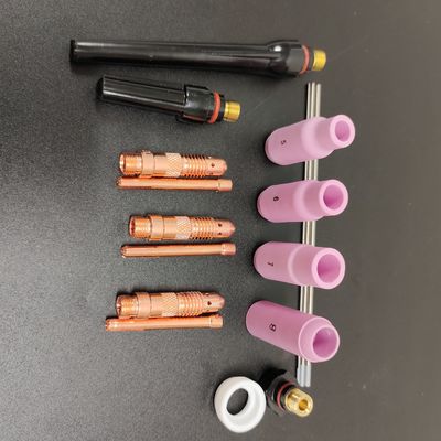 18pcs Kit di accessori TIG per la torcia di saldatura WP17/18/26 Serie Funzione di saldatura semplice