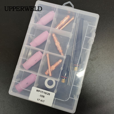 18pcs Kit di accessori TIG per la torcia di saldatura WP17/18/26 Serie Funzione di saldatura semplice