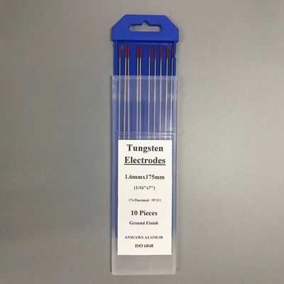 TIG Consumabili di saldatura 2% Toriato Testa rossa elettrodi di tungsteno WT20 1,6 mm superiore