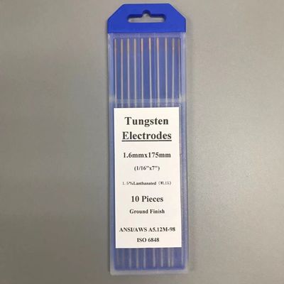 Elettrodi di tungsteno WL15 1,5% testa dorata lantanata 1,6 mm per i consumabili di saldatura TIG