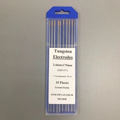 Elettrodi di tungsteno WL15 1,5% Lanthanated Golden Head 1,6 mm per saldatura TIG 40-240