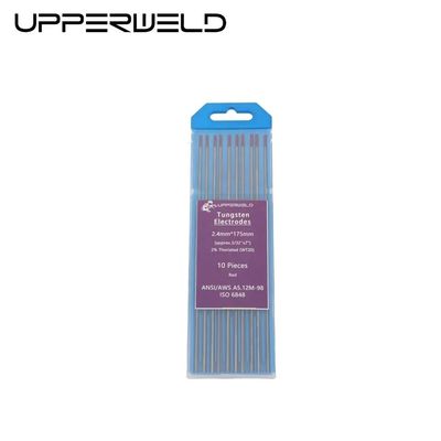 TIG Electrodi di tungsteno di saldatura 2% WT20 rosso toriato 10-Pack 175 150mm 2.4mm 3/32 Inch