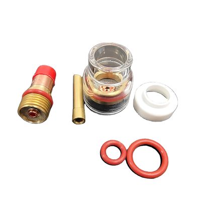 Migliore copertura del gas superiore WP-17/18/26 Champagne Nozzle Kit con adattatore 2.4mm TIG Consumabili di saldatura