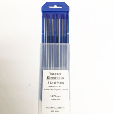 Soluzioni di saldatura elettrodi di tungsteno WE3 viola composito 3/32 x 7 per la saldatura DC/AC
