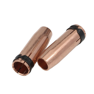 Nozzolo di saldatura a gas MIG MAG raffreddato ad aria con punta di contatto diffusore di gas Lunghezza di 75.96 mm