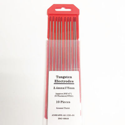 Scalde di saldatura punta rossa 2.4mm*175mm TIG accessori di saldatura per la corrente di saldatura 40-230A