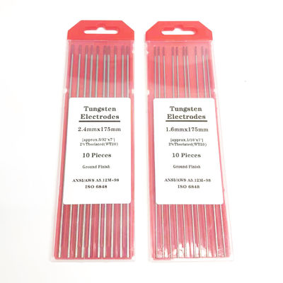 Scalde di saldatura punta rossa 2.4mm*175mm TIG accessori di saldatura per la corrente di saldatura 40-230A