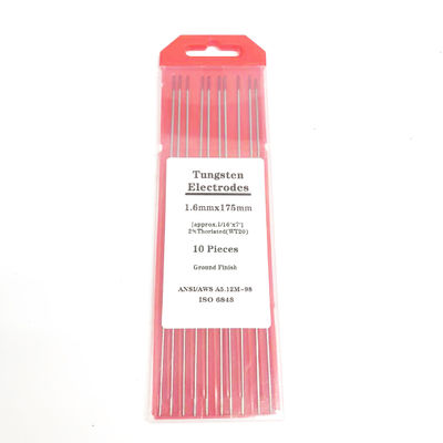 Scalde di saldatura punta rossa 2.4mm*175mm TIG accessori di saldatura per la corrente di saldatura 40-230A