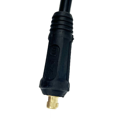 200A Set di cavi di saldatura a corrente nominale con portaelettrodi in ottone e connettore UE 10-25