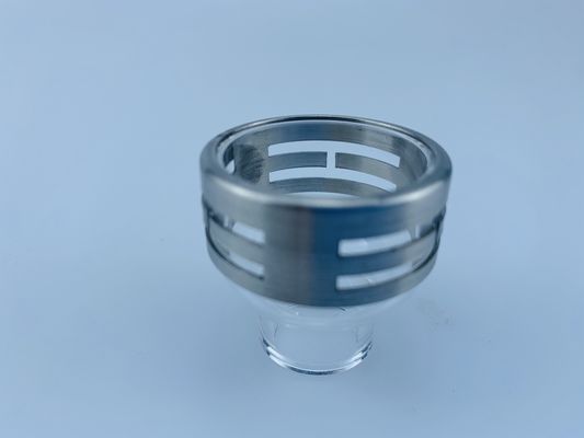 Nozzolo in quarzo ad anello di acciaio per una migliore copertura del gas nelle applicazioni di saldatura TIG