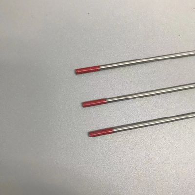 2.4mm * 175mm WT20 elettrodi di tungsteno per TIG Torcia di saldatura punta rossa supporto personalizzato