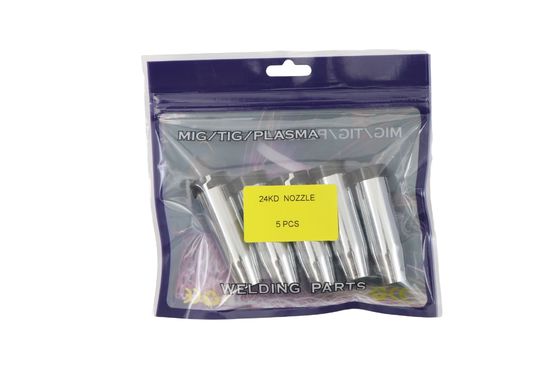 24KD MIG/MAG Torcia di saldatura ugello di saldatura cilindrico di 1,2 cm di diametro 5 PCS Quantità del pacchetto