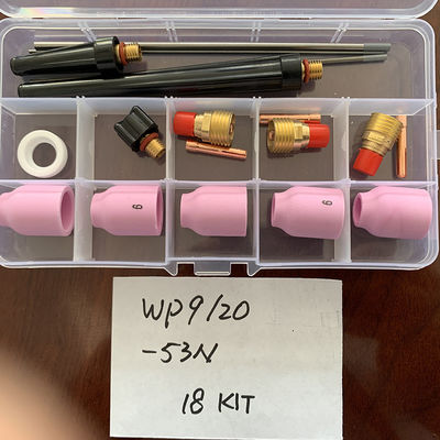 Stubby Gas Lens Collect 10 54n 53n Pyrex Glass Cup Kit per DB SR WP-17/18/26 TIG Saldatura Torcia
