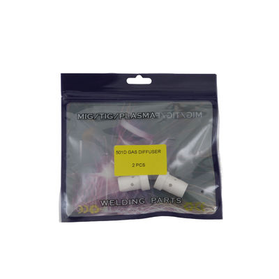 Supporto personalizzato MIG Accessori 501D Diffusore di gas ceramico bianco per torcia di saldatura