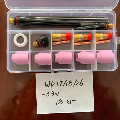 WP17 18 26 -53N 18KITS Kit di tazze di vetro in ceramica facile da usare Torcia di saldatura Lente a gas Collezione