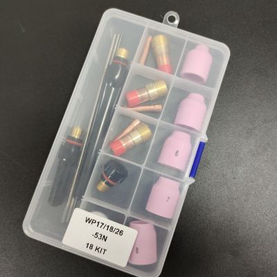 TIG accessori di saldatura a torcia Lenti a gas corpo di colletto per sostituzione WP17 18 26-53N 18KIT