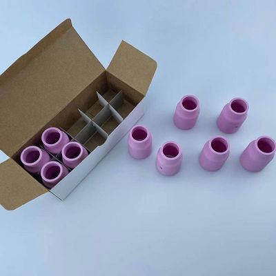 10pcs TIG saldatore accessori torcia per saldatura rosa grande lente a gas coppa ugello di allumina