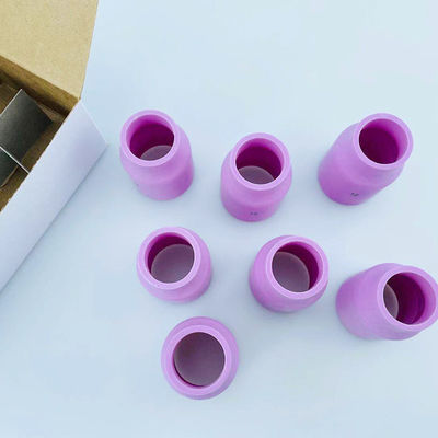 10pcs TIG saldatore accessori torcia per saldatura rosa grande lente a gas coppa ugello di allumina